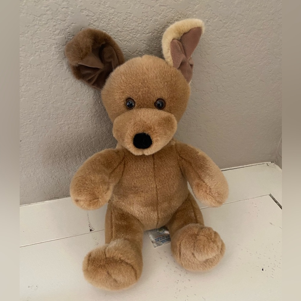 Build A Bear Puppy Dog Floppy Ear Stuffed Animal Great Shape Tan Brown Fuzzy